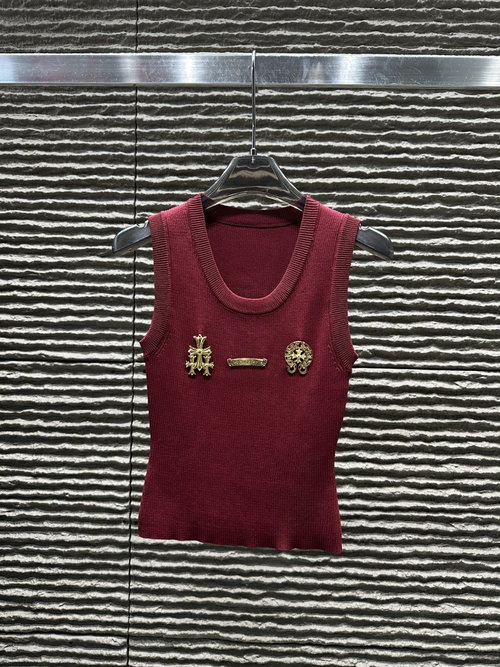 Chrome Hearts Customized Hardware-vice Knit Vest