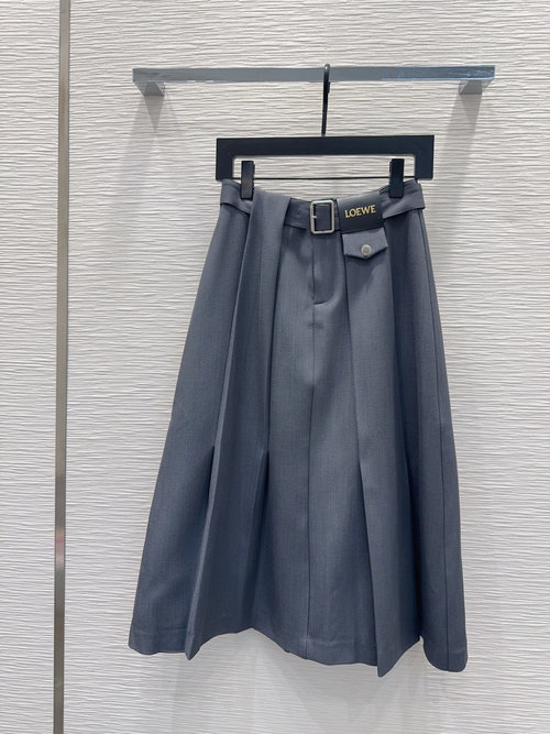 Loewe Trendy Single-Color Skirt in Imported Fabric