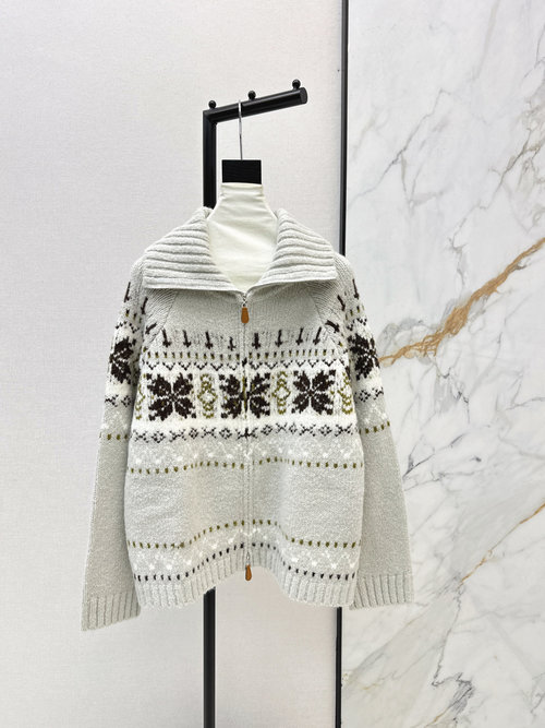 Polo Ralph Lauren Fair Isle Retro Half-open Cardigan