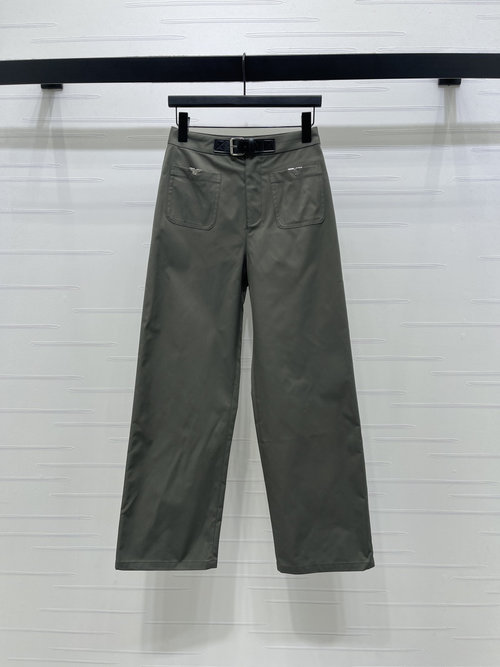 Louis Vuitton Belted Straight-Leg Trousers