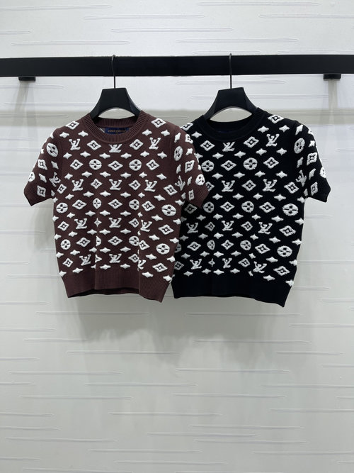 Louis Vuitton High-Quality Jacquard Sweater with Clover Pattern