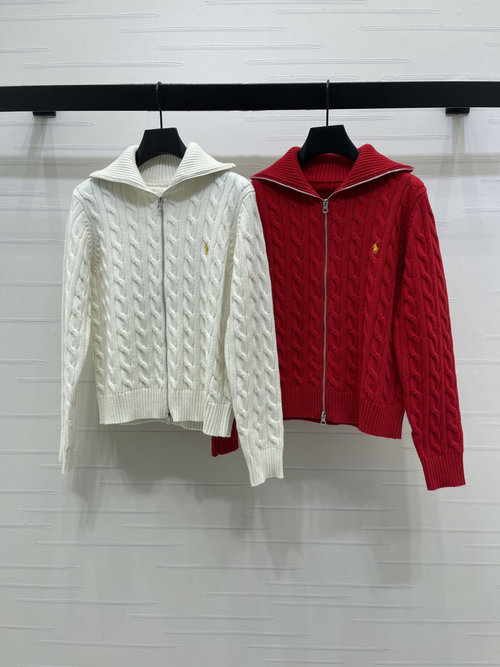 Polo Ralph Lauren Original High-Quality Knit Cardigan with Horse Logo