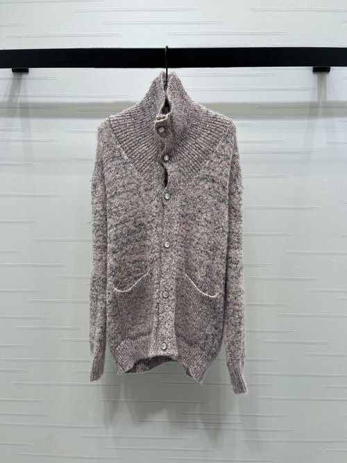 Louis Vuitton Luxury Oversize Knitwear with Color-dotted Yarn