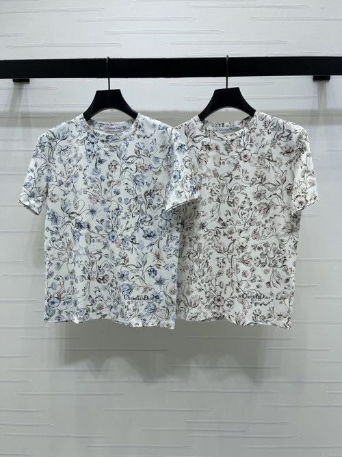 Dior New Arrival: Forest Print Short Sleeve T-Shirt