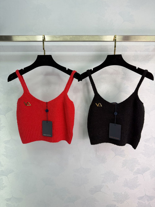 Louis Vuitton Knit Sling Vest with Letter Hardware, Fashionable Look