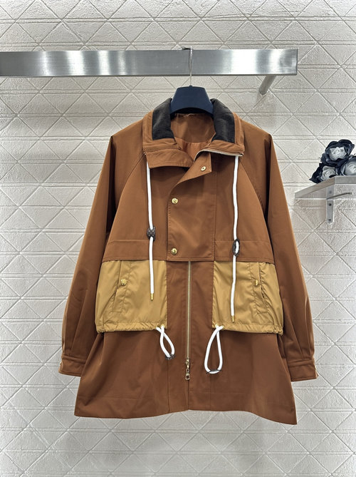 Louis Vuitton Hooded Mid-length Windbreaker