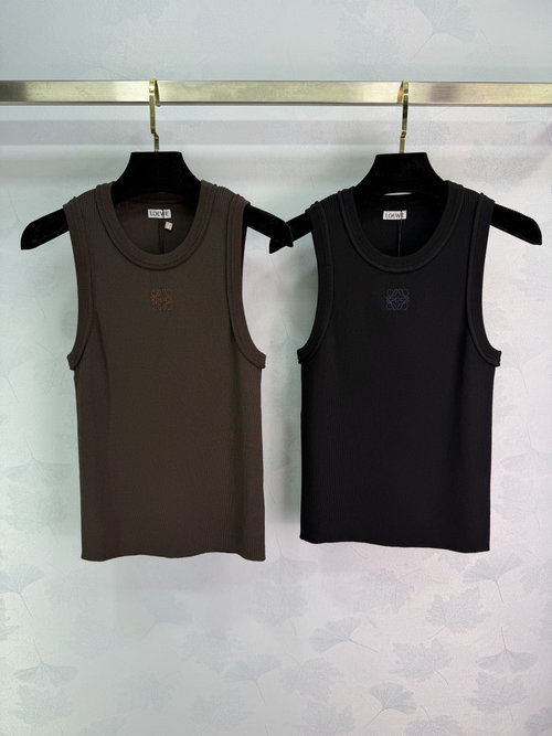 Loewe Classic Logo Embroidered Sleeveless Knit Vest