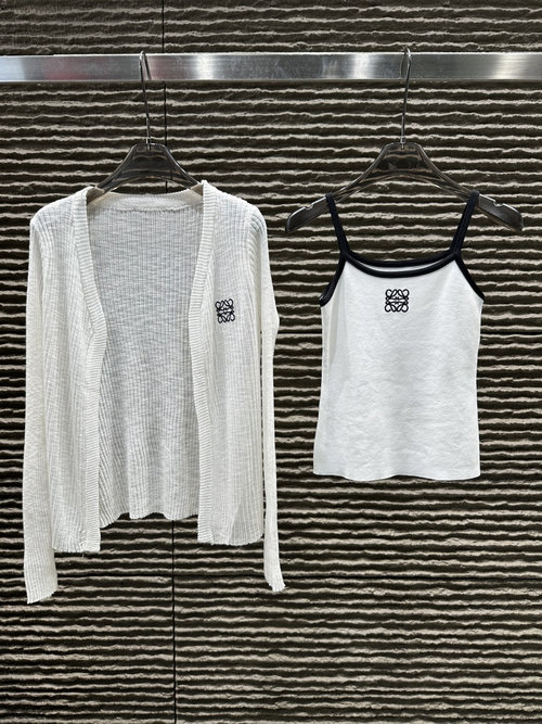 Loewe Sling Top and Cardigan Two-piece Set