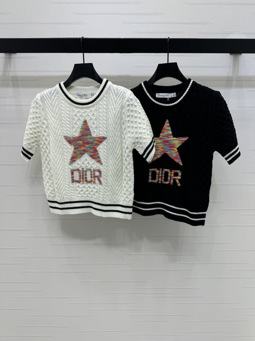 Dior Collection: Gradient Star Knit Short Sleeve, Elegant
