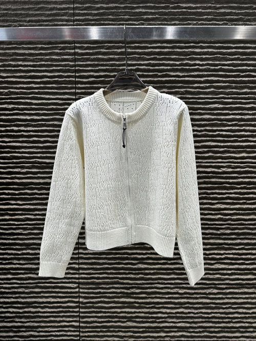 Dior Hollow-Letter Custom-Made Knit Sweater