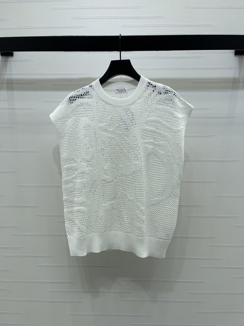 Loewe Comfortable Hollow-out Knitted Vest for Stylish Outfit