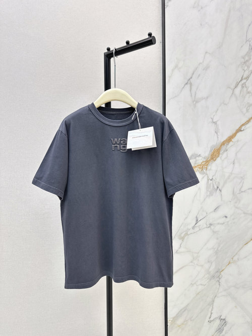 Alexander Wang Minimalist round neck short sleeve T-shirt