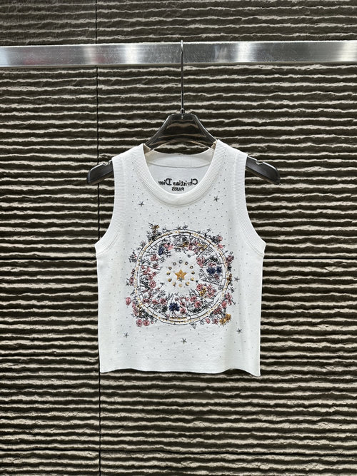 Dior Heavy-Duty Needle Embroidery Beaded Vest