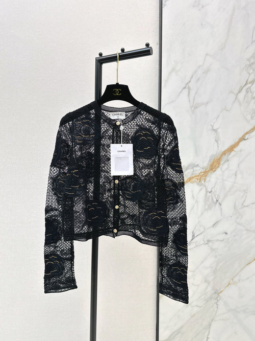Chanel Lace Camellia Cardigan: Elegance and Luxury
