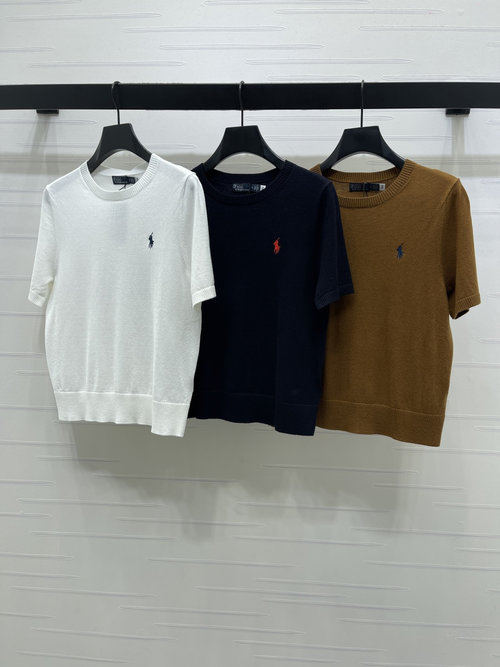 Polo Ralph Lauren High-End Embroidered Logo Knitted Short Sleeve