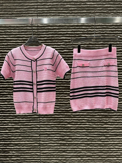 Chanel Chane Tweed Striped Skirt Suit, Mix-and-Match Style