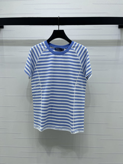 Polo Ralph Lauren Contrast Striped Knit Short-Sleeve, Summer Stylish