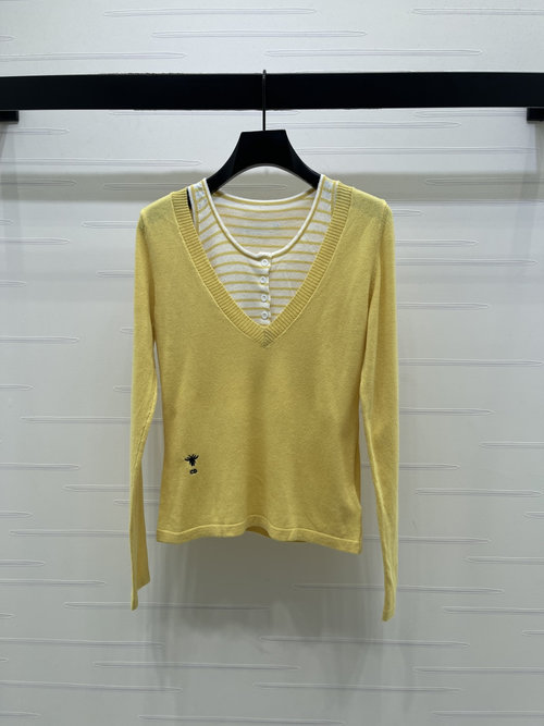 Dior Customized Wool Long Sleeve with CD Bee Logo