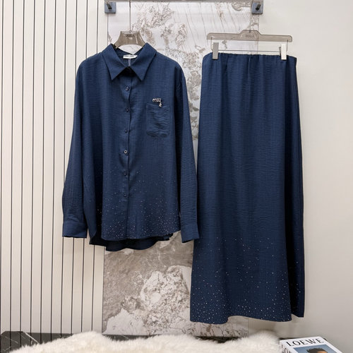 Miu Miu Cool Glittered Linen Suit in Multiple Colors