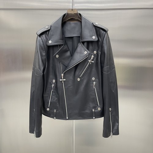 Chanel SMFK Designer Leather Jacket: Graffiti - embroidered and Stylish