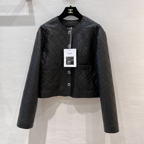 Chanel Exclusive First-release Classic Black Quilted Leather Jacket