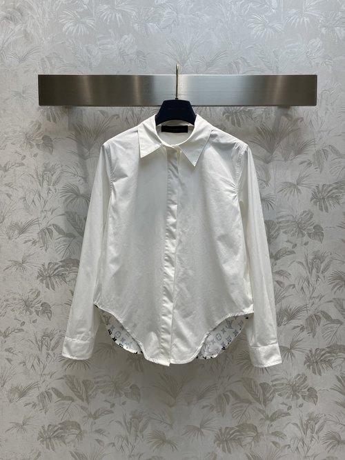 Louis Vuitton Lightweight Long-Sleeve Shirt with 3D Monogram Pattern