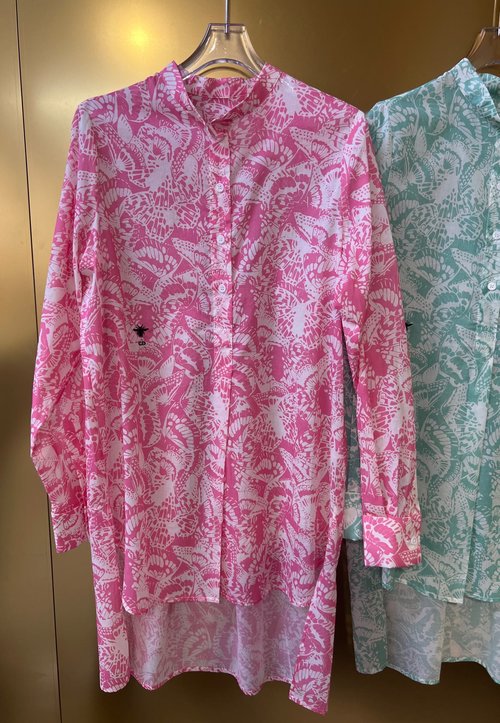 Dior Butterfly Series Suit with Top and Half Skirt