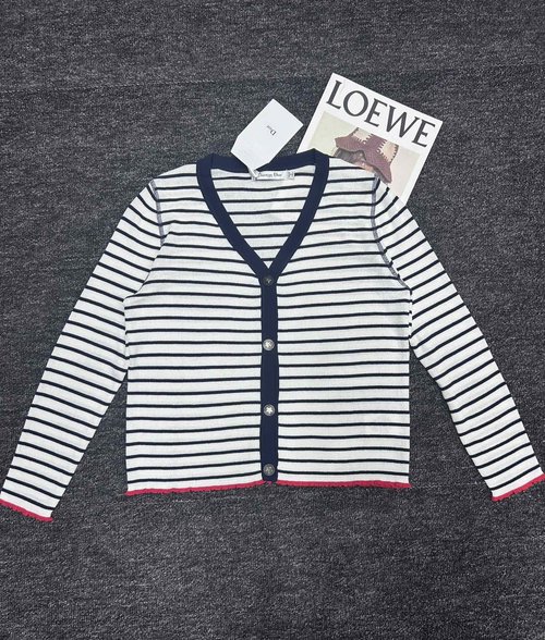 Dior Special Offer: Striped Jacquard Cardigan, Distinctive
