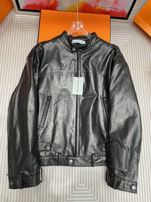 Balenciaga Sheepskin Coat with Full Vegetable Tanning and Unique Details