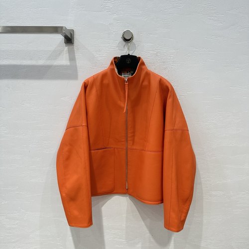 Hermes High-end Original Single-quality Lambskin Jacket with Minimalist Design