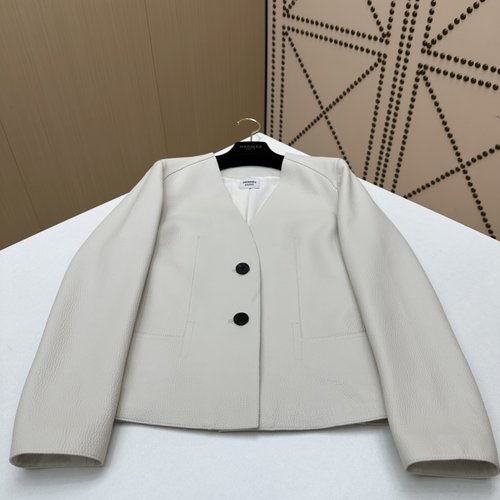 Hermes Luxury Genuine Leather Jacket with Imported Lambskin and Oil Edge Craft