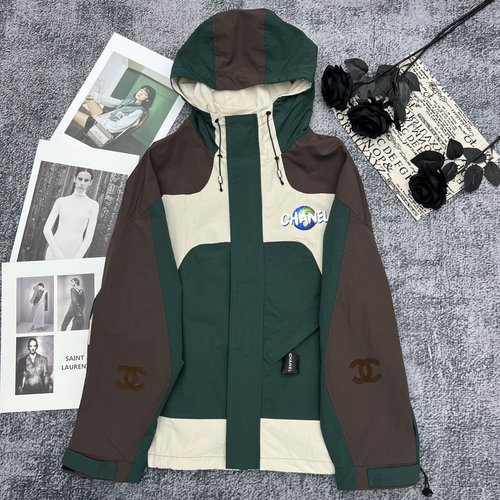 Chanel Vintage Color-Blocked Windbreaker