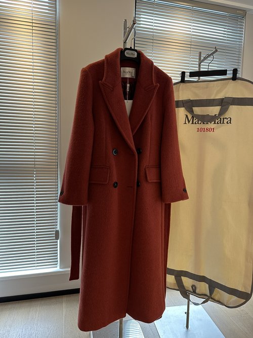 Max Mara Premium Suri Alpaca & High-Branch Wool Coat