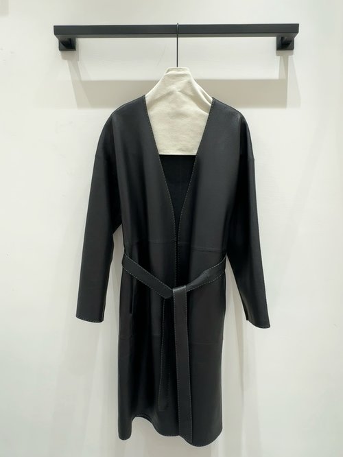 Loro Piana Handmade Product with Litchi-Grain Cowhide