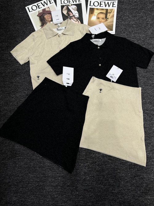 Dior Luxurious Gold and Silver Thread Jacquard Skirt