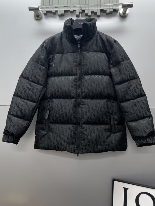 Louis Vuitton New Piece: Stand-up Collar Jacquard Webbing Down Jacket