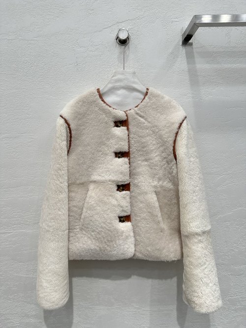 Loewe Exclusive Luxury Cape Buffalo Fur-Felted Coat with Timeless Design