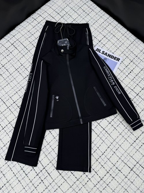 Dior Side-embroidered Suit Set, Ideal for Casual Wear