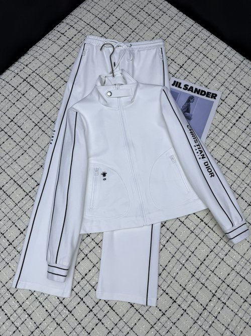 Dior Side-embroidered Suit Set, Ideal for Casual Wear