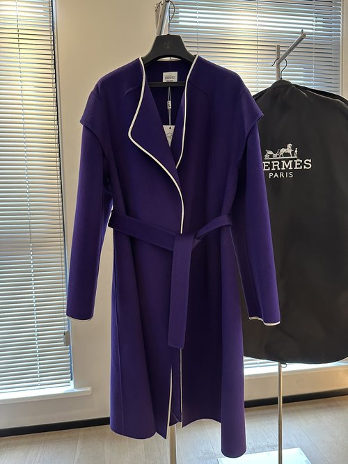 Hermes Hermes Pure Color High-End Dressing Gown, Australian Premium Wool