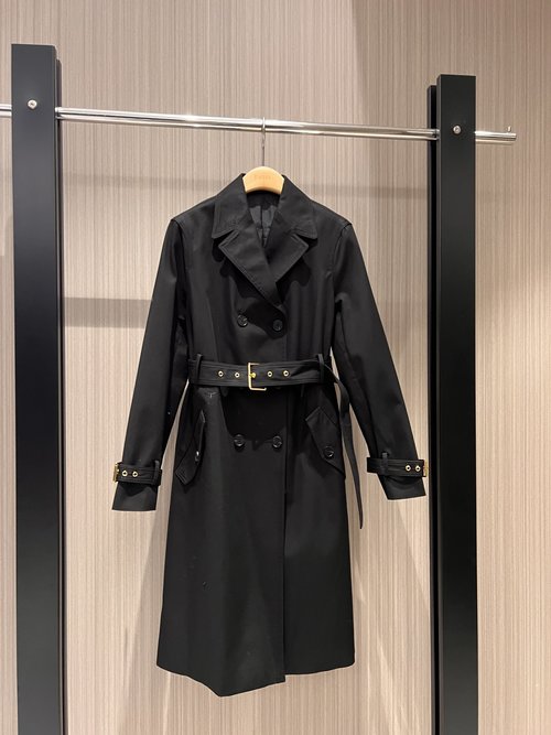 Dior Classic Double-Breasted Long Trench Coat for Commuting