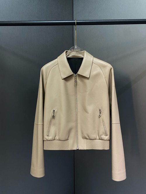 Hermes Classic Jacket with Imported Sheepskin and Original Zipper