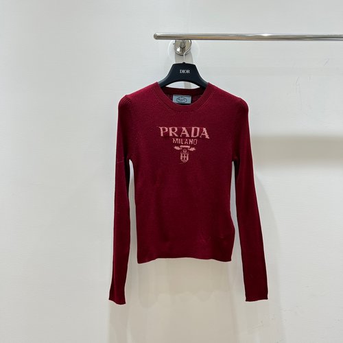 Prada Prada - inspired Women s Long Sleeve Knit Top