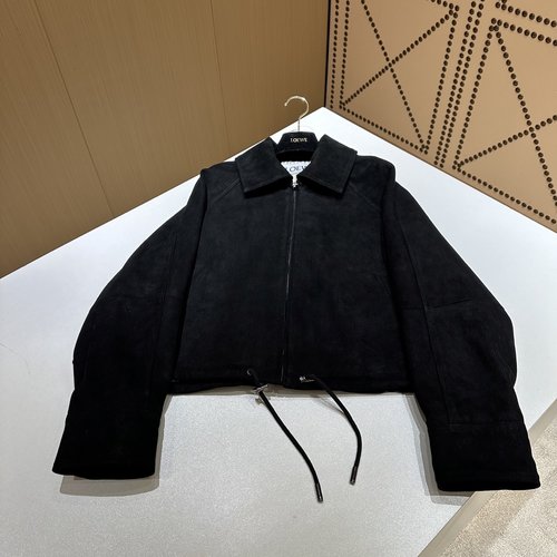 Loewe Fashionable Single - skin Coat with Special Suede Leather