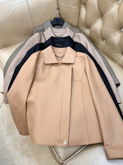 Hermes Classic Suit Leather Jacket Blended with Cashmere and Turkish Lambskin