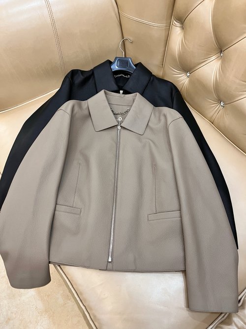 Hermes Classic Leather Jacket with Cashmere, Turkish Lambskin and Artistic Lining
