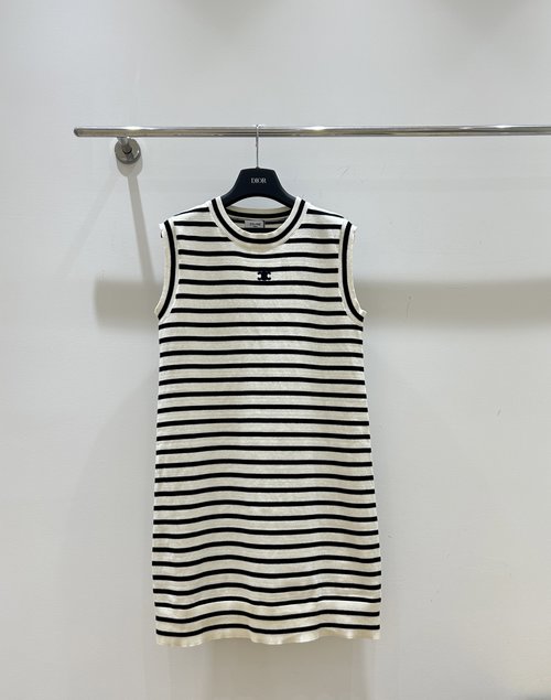 Celine Classic Striped Vest Dress, Timeless and Refreshing