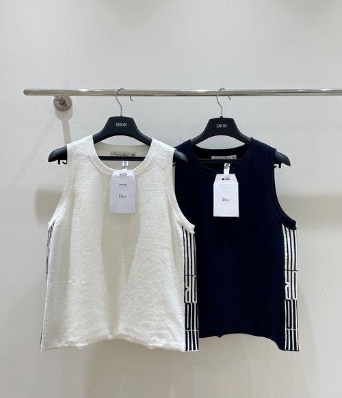 Dior Sleeveless Embroidered Vest - Subtle Sophistication