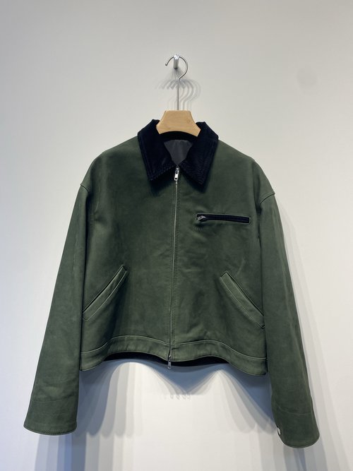 Prada New Leather Jacket with Inverted Triangle Design