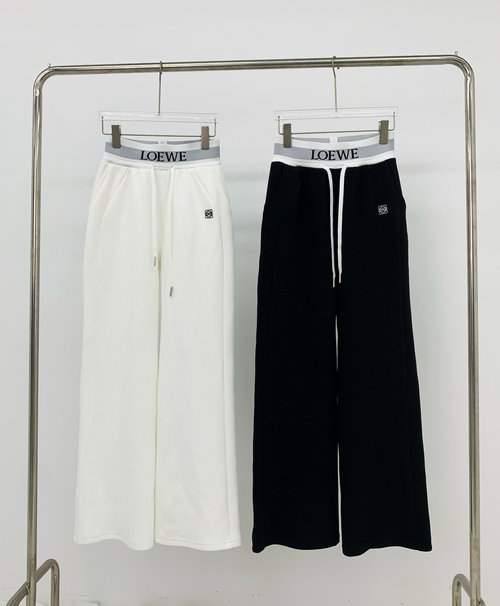 Loewe Popular Color - Blocked Webbing Casual Trousers with a Custom Belt